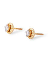 Classic Gold Diamond Studs