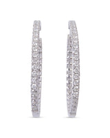 Classic Diamond Hoops