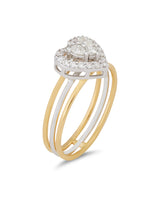 Heart Trio Ring