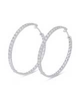 Classic Diamond Hoops