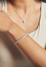 Illusion Solitaire Tennis Bracelet