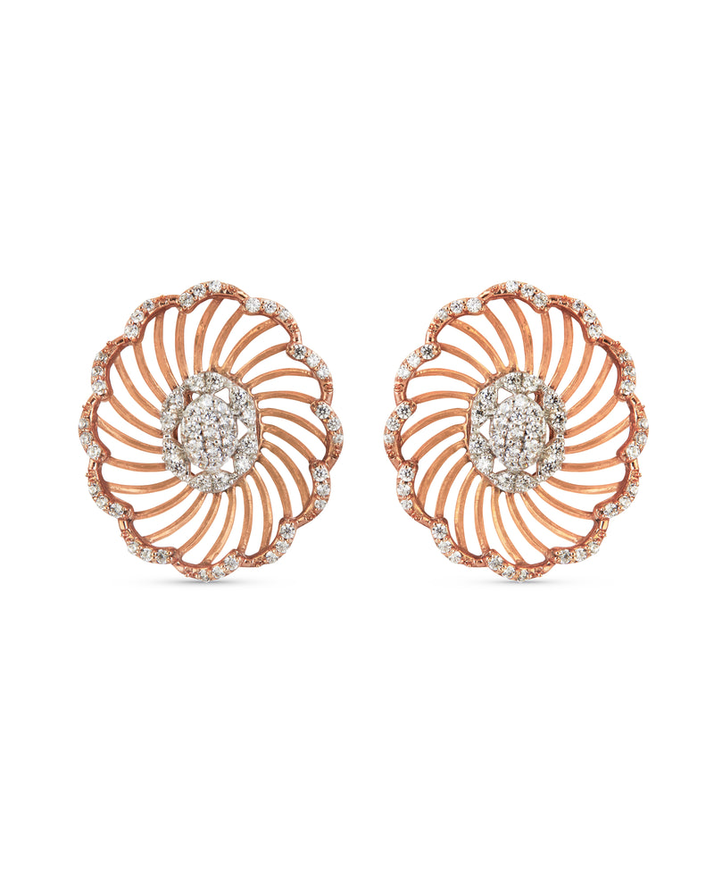 Oval Floret Earrings