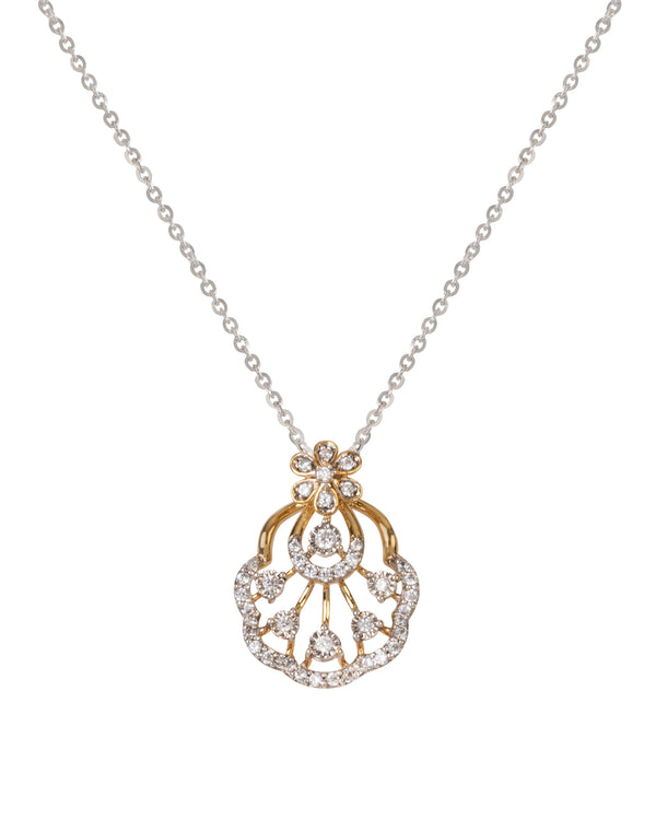 Royal Flower Diamond Pendant