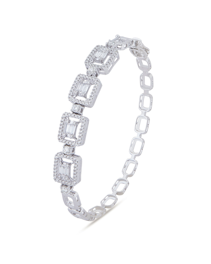 18K Diamond Bangle with a Stunning Eternity Look  Pachchigar Jewellers