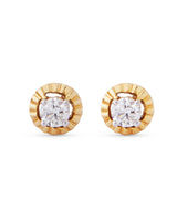 Classic Gold Diamond Studs