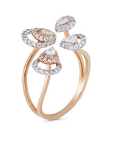 Plumeria Diamond Ring