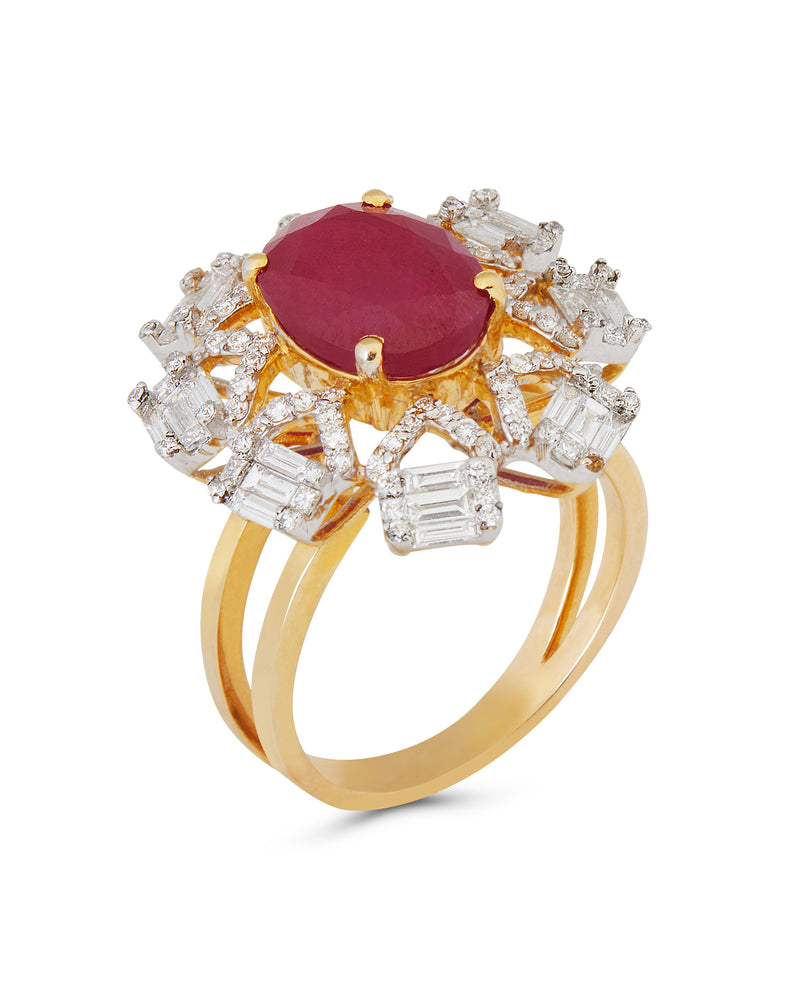 Eternal Ruby Cocktail Ring