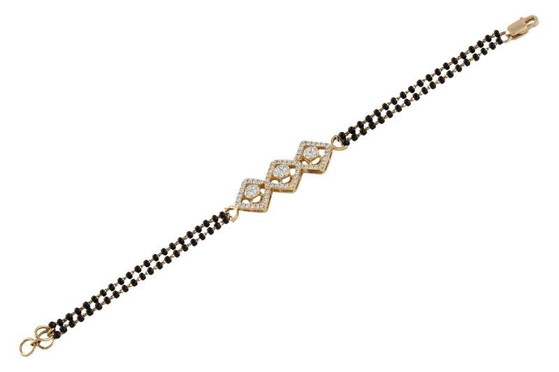 Golden Beads Mangalsutra Bracelet - Swaabhi