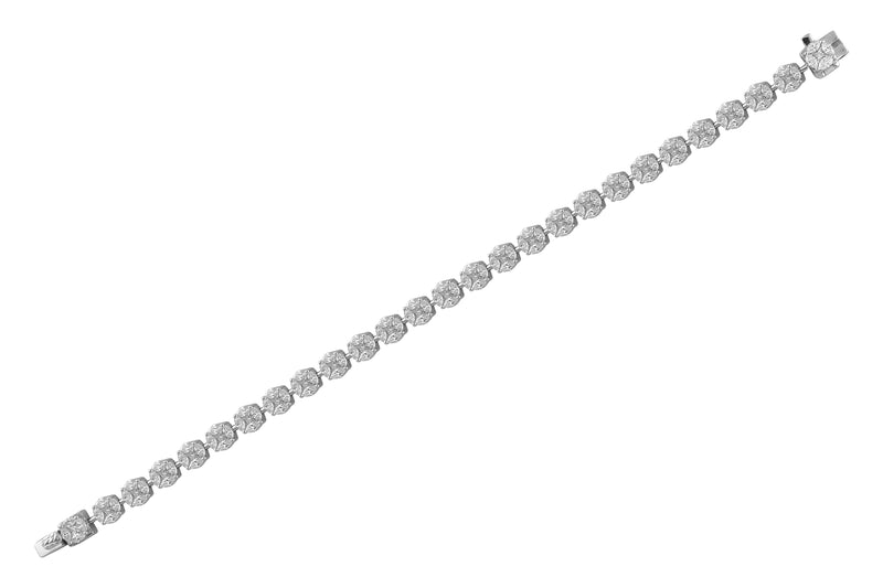 Illusion Solitaire Tennis Bracelet - Main Image